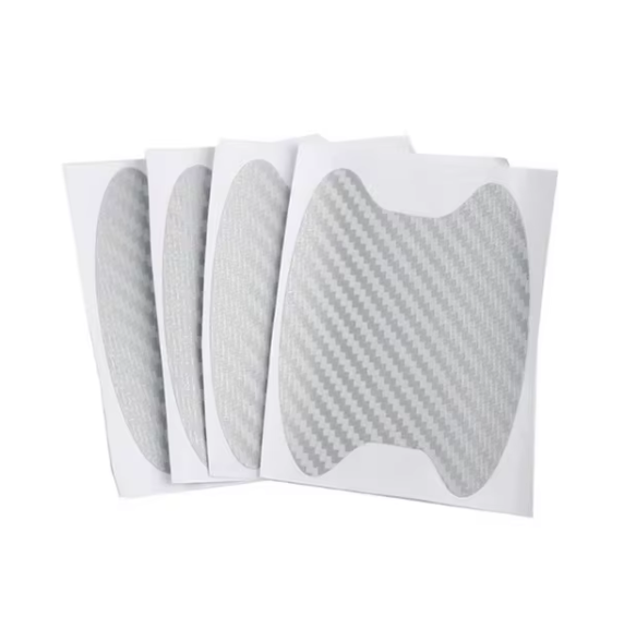 4Pcs/Set Car Door Sticker Carbon Fiber Scratches Resistant Cover Auto Handle Protection Film Exterior Styling Car Accessories