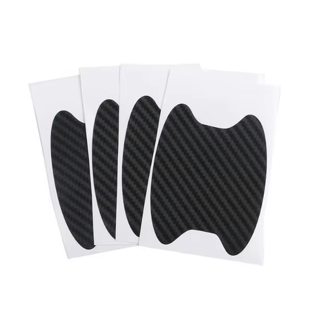 4Pcs/Set Car Door Sticker Carbon Fiber Scratches Resistant Cover Auto Handle Protection Film Exterior Styling Car Accessories